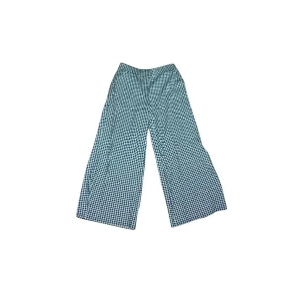 Girl with Curves Size L Large Black White STRETCH Houndstooth Knit Pants - Picture 1 of 2